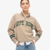 Sudadera con media cremallera y apliques Athletic Essentials