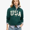Sudadera con media cremallera y apliques Athletic Essentials