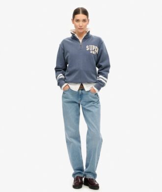 Sudadera con media cremallera y apliques Athletic Essentials