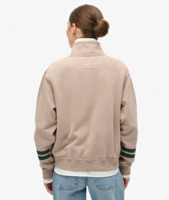 Sudadera con media cremallera y apliques Athletic Essentials