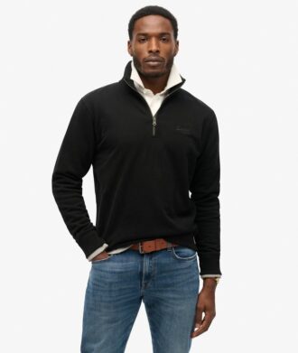 Sudadera con media cremallera y logotipo Essential