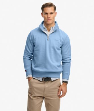 Sudadera con media cremallera y logotipo Essential