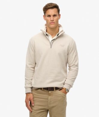 Sudadera con media cremallera y logotipo Essential