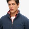 Sudadera con media cremallera y logotipo Essential