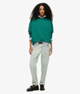 Sudadera de cuello redondo oversize con logotipo Essential