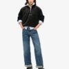 Sudadera de terciopelo Country Club con media cremallera