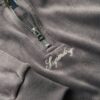 Sudadera de terciopelo Country Club con media cremallera