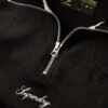 Sudadera de terciopelo Country Club con media cremallera