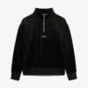 Sudadera de terciopelo Country Club con media cremallera