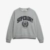 Sudadera deportiva holgada con estampado flocado