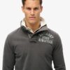 Sudadera deportiva Vintage con medio botonadura