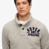 Sudadera deportiva Vintage con medio botonadura