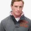 Sudadera deportiva Vintage con medio botonadura