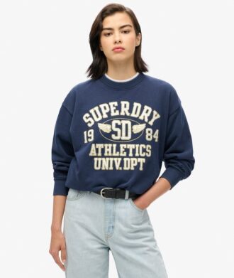 Sudadera holgada College Script