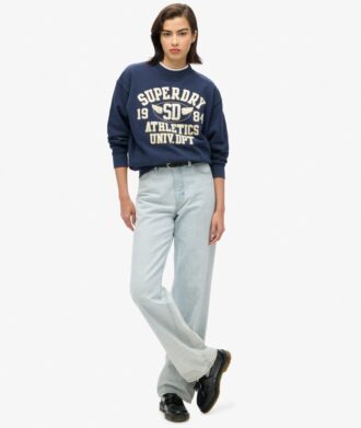 Sudadera holgada College Script