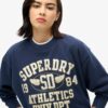 Sudadera holgada College Script