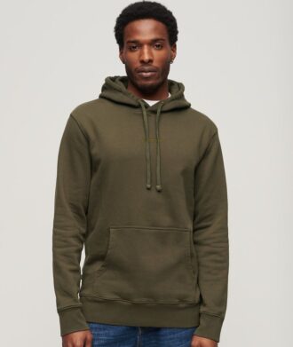 Sudadera holgada con capucha y micrologo