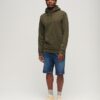 Sudadera holgada con capucha y micrologo