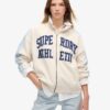 Sudadera holgada con cremallera y apliques de Athletic Essentials