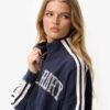 Sudadera holgada con cremallera y apliques de Athletic Essentials