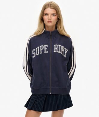 Sudadera holgada con cremallera y apliques de Athletic Essentials