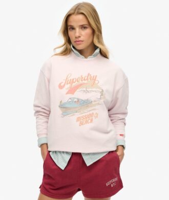 Sudadera holgada con estampado Souvenir