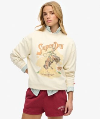 Sudadera holgada con estampado Souvenir