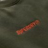 Sudadera holgada con gráfico de micrologotipo