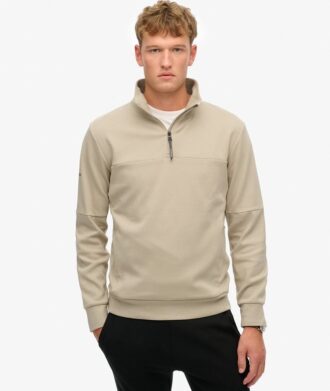 Sudadera holgada con media cremallera Tech