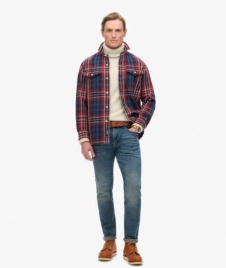 The Merchant Store – Camisa de cuadros gruesos