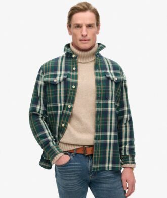 The Merchant Store – Camisa de cuadros gruesos
