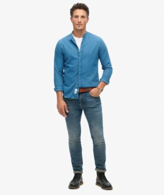The Merchant Store – Camisa Henley Indigo