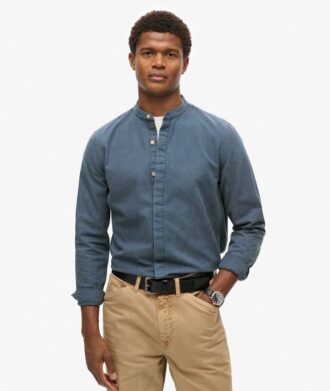 The Merchant Store – Camisa Henley índigo