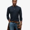 The Merchant Store – Camiseta Henley de jersey