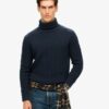 The Merchant Store – Jersey de cuello alto texturizado