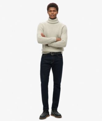 The Merchant Store – Jersey de cuello alto texturizado
