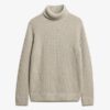 The Merchant Store – Jersey de cuello alto texturizado