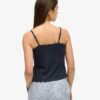 Top camisero con botones de encaje
