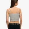 Top corto con tirantes y ribete de encaje de Athletic Essentials