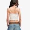 Top corto con tirantes y ribete de encaje de Athletic Essentials