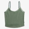 Top corto con tirantes y ribete de encaje de Athletic Essentials