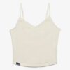 Top corto con tirantes y ribete de encaje de Athletic Essentials