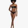 Top de bikini bandeau con logotipo