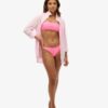 Top de bikini bandeau con logotipo