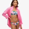 Top de bikini bandeau tropical