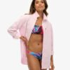 Top de bikini bandeau tropical