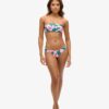Top de bikini bandeau tropical