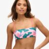 Top de bikini bandeau tropical