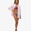 Top de bikini bandeau tropical