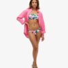 Top de bikini bandeau tropical